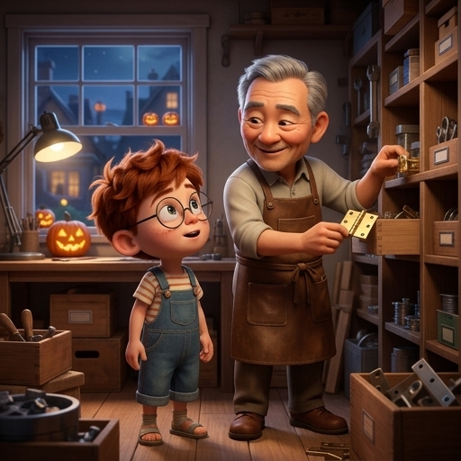 Illustration from "The Spooky House Isn't Spooky": "You've come to the right place." Mr.
