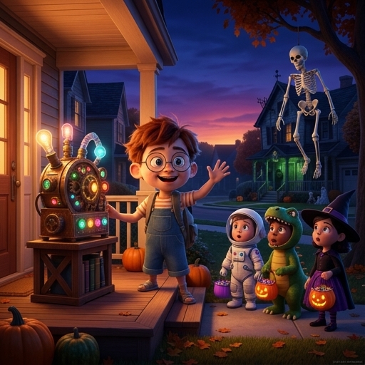 Illustration from "The Spooky House Isn't Spooky": The spooky house didn't seem scary anymore.